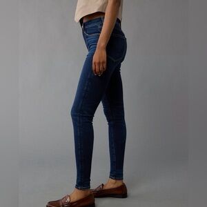 AE Next Level Super High-Waisted Jegging in Dark Ink Size 4 Short LIKE NEW